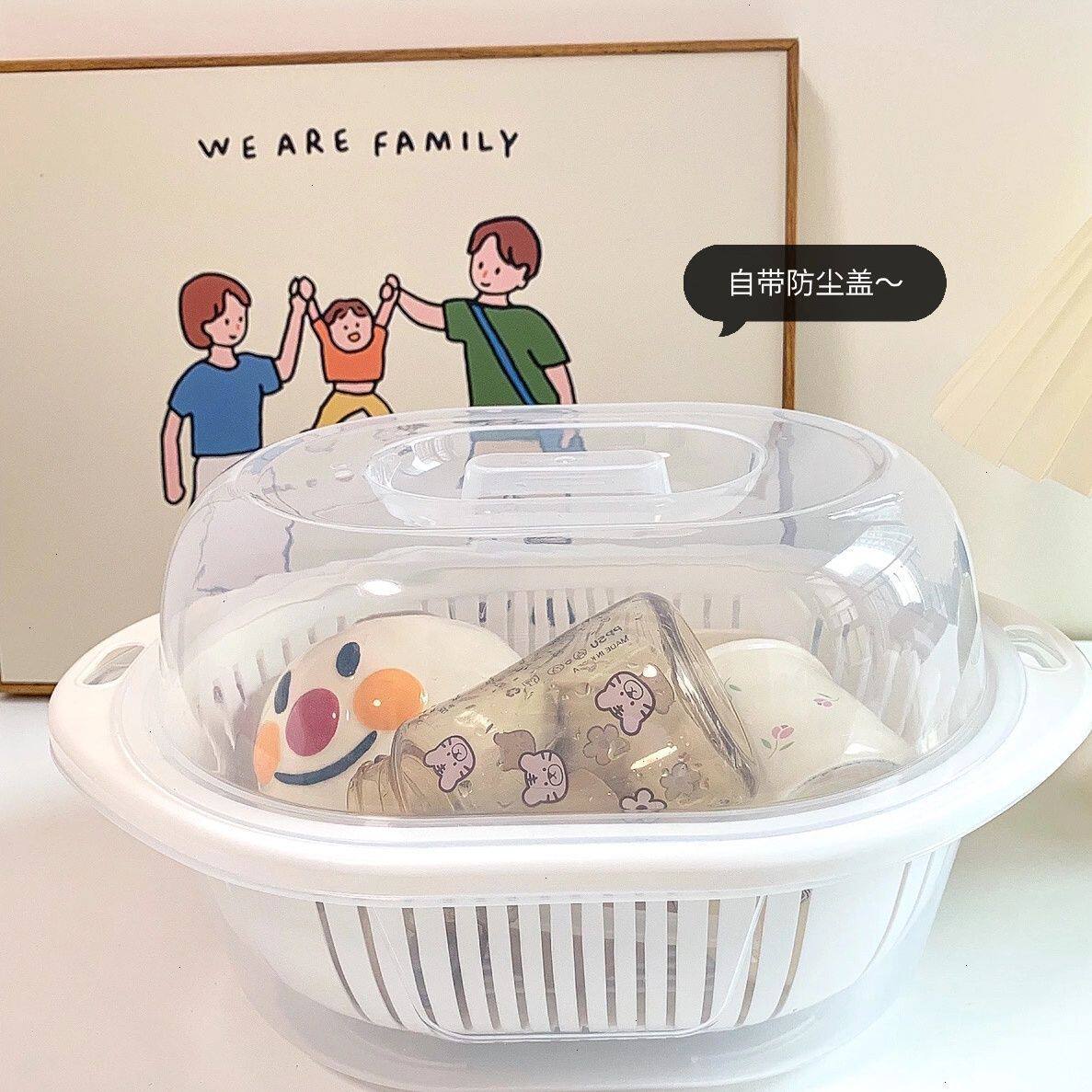 洗菜盆收纳神器双层塑料