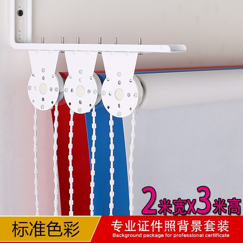 三色卷帘式背景架 寸照快照登记照拍照摄影证件照背景布 照相专k|ruв категории Цифровые аксессуары, зеркальные/один электрический фотокамера аксессуары, студии оборудования, фон ткани - от Buy2taobao.com для оказания профессиональной услуги покупки агента Taobao