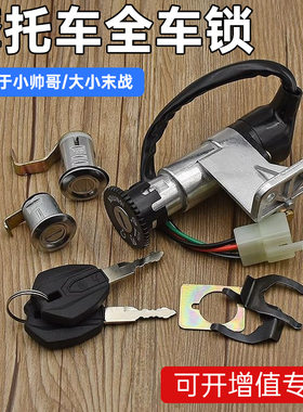 踏板电源小摩托车电门锁电动车锁帅哥大小未战套锁全车锁点火开关