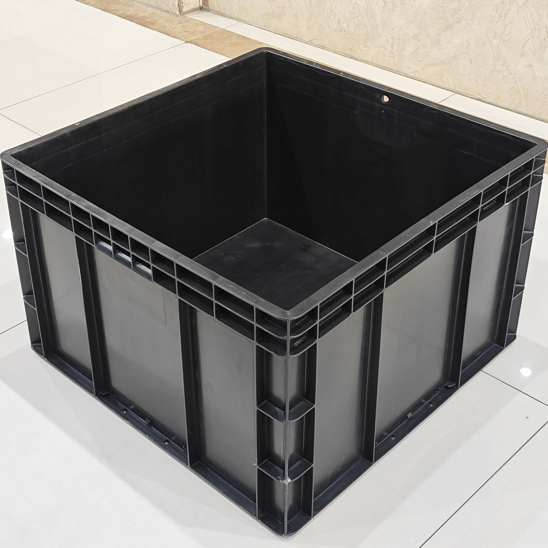 物流箱黑色超大小收纳储藏周转箱框汽运加厚储物箱五金养殖种植