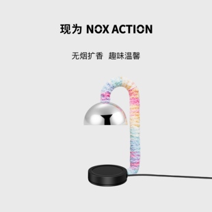 卧室香薰灯床头台灯生日礼物 糖果毛线系列香薰融蜡灯 NOX ACTION