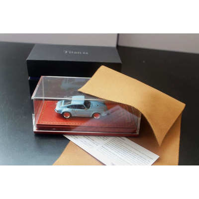 1/64 Make Up Titan64 保时捷911 964 singer DLS高尔夫蓝 车模