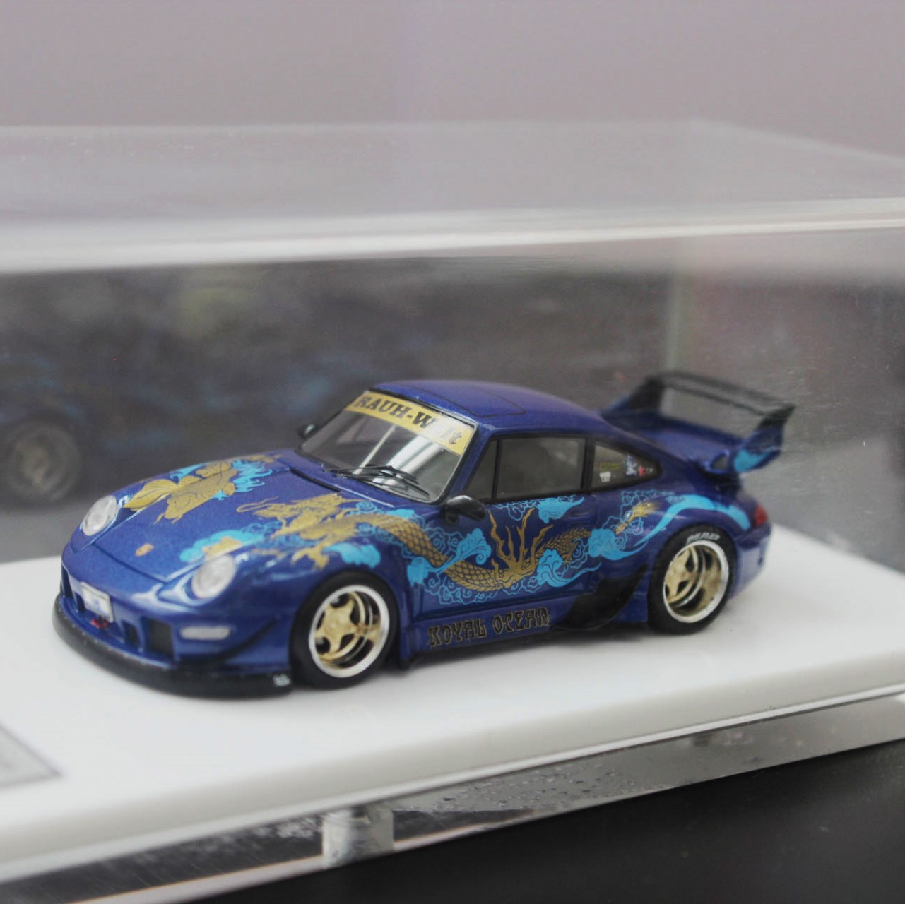 1/64  Fuelme富美 保时捷911 993 RWB皇家海洋涂装