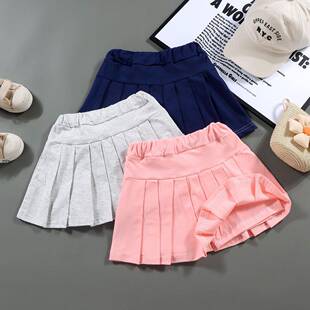2 pack girls able pleated skirts summer casual athletic