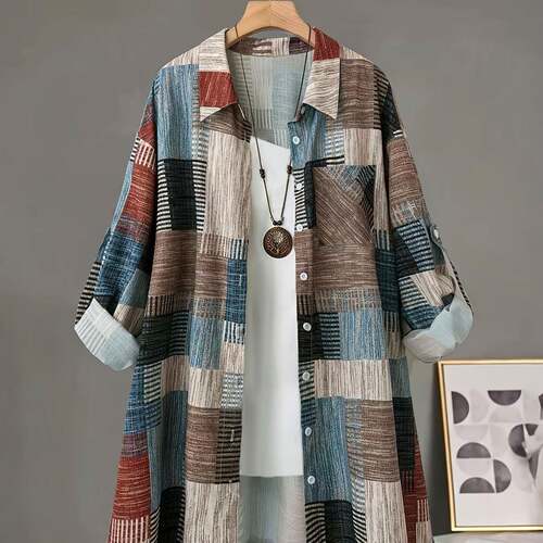 Scottish Tartan Shirt Medium Spring Fall Wear Fitting Casual