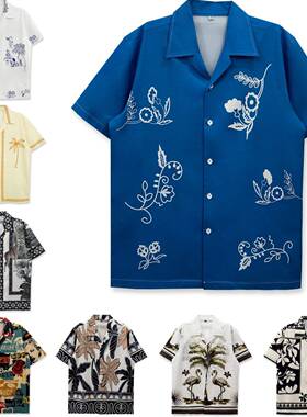 Casual Vintage Horse Pattern Shirt Fitted Design All-Over