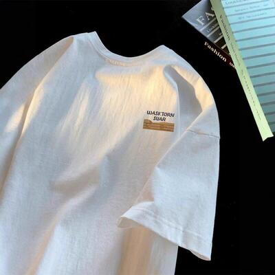 Summer Men Pure Color shirt Versatile Single Stacked