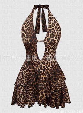 IRISIA MINI DRESS - LEOPARD MESH Casual Daily Wear