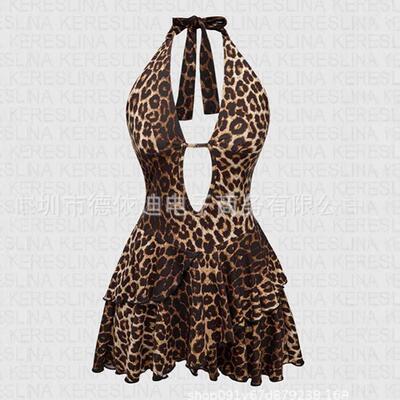 IRISIA MINI DRESS - LEOPARD MESH Casual Daily Wear