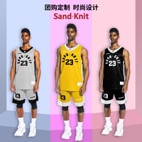 Sandknit森耐特篮球服套装男球衣定制印字球服背心训练服篮球队服