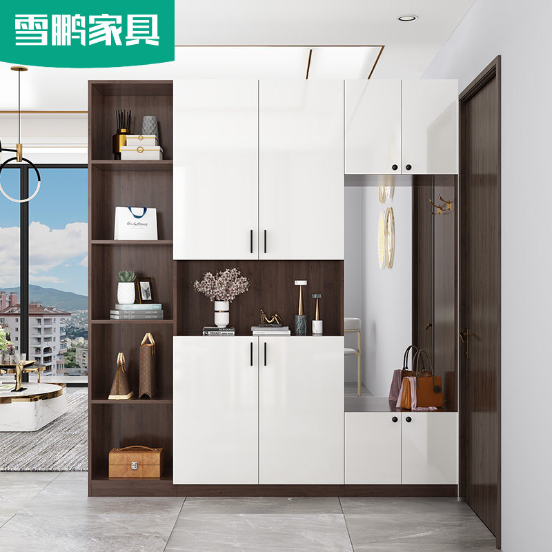 入户进门鞋柜家用门口大容量玄关柜鞋柜一体靠墙门厅高柜定制n3
