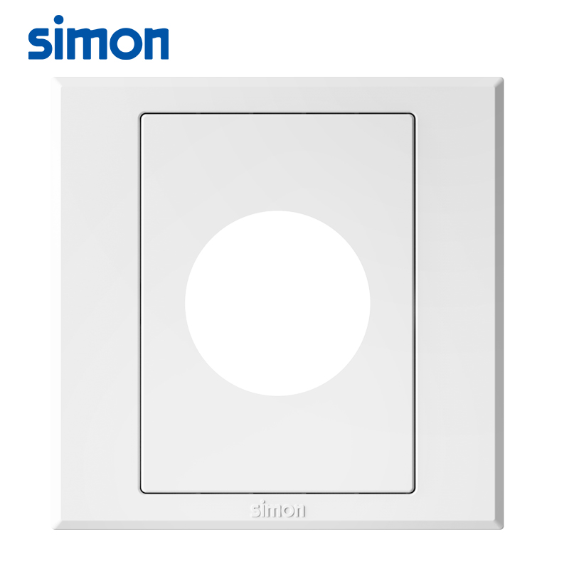 西蒙开关插座e3系列雅白色86型信息音响出线面板插报警紧急开关