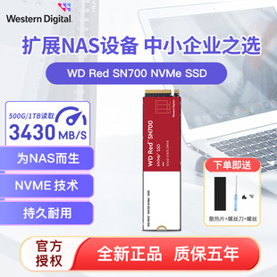 nvme企业级服务器ssd pcie3.0 西部数据红盘SN700 nas固态硬盘m.2