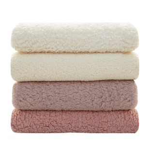 加厚羊羔绒布料法兰绒毛绒玩偶服装里布鞋帽保暖里衬外套diy面料