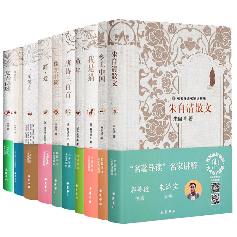 【精装】名著导读名家讲解版 海底两万里 骆驼祥子 城南旧事 乡土中国 我是猫 白洋淀纪事 古文观止 中小学生课外名著 岳麓书社怎么看?