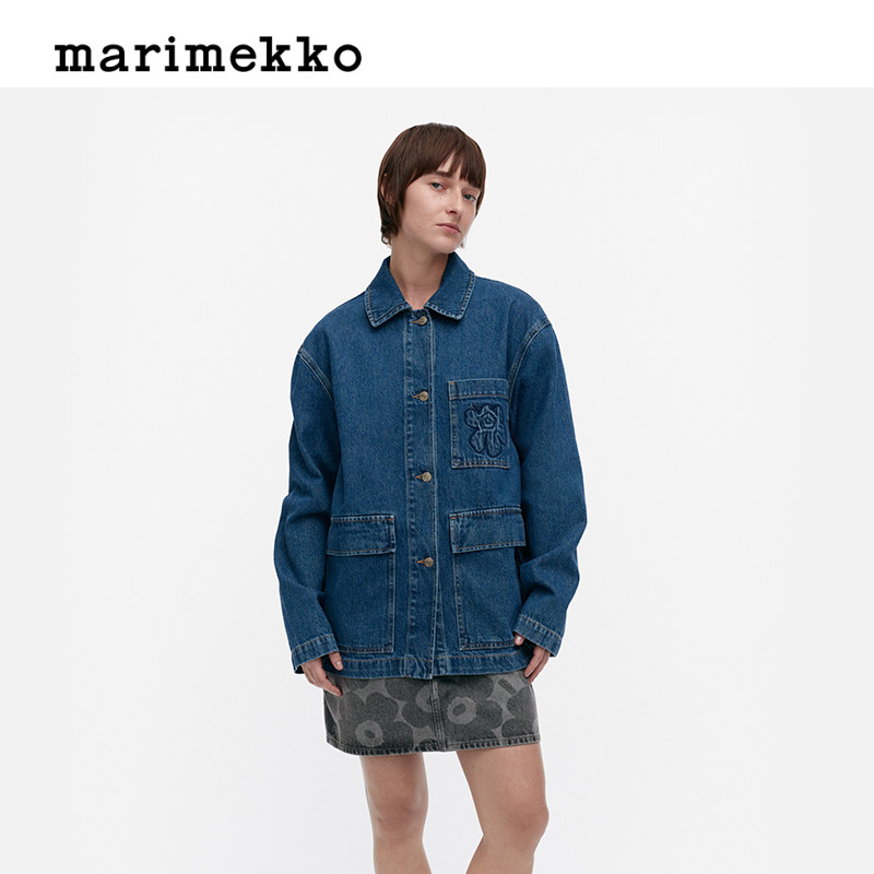 【Unikko游霓可】Marimekko【丹宁系列】Poweri牛仔夹克