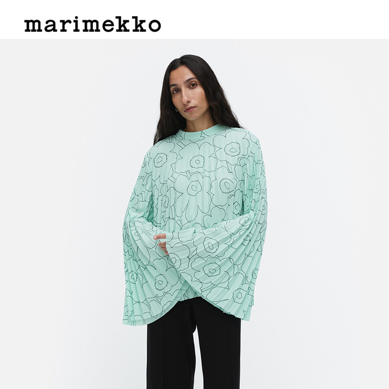 【Unikko游霓可印花】Marimekko女士长袖衬衫