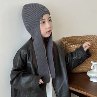连帽围巾披肩带帽子一体ins风韩系秋冬休闲儿童帽子围巾围脖一体