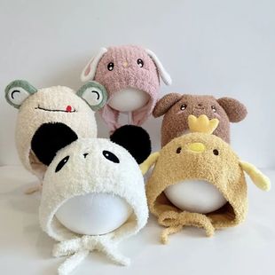 女童帽子洋气时髦冬帽子儿童秋冬秋冬季婴幼儿加厚可爱头帽宝宝保