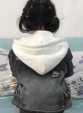 衣服上配的假帽子儿童单
