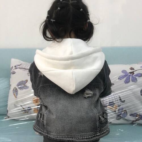 衣服上配的假帽子儿童单