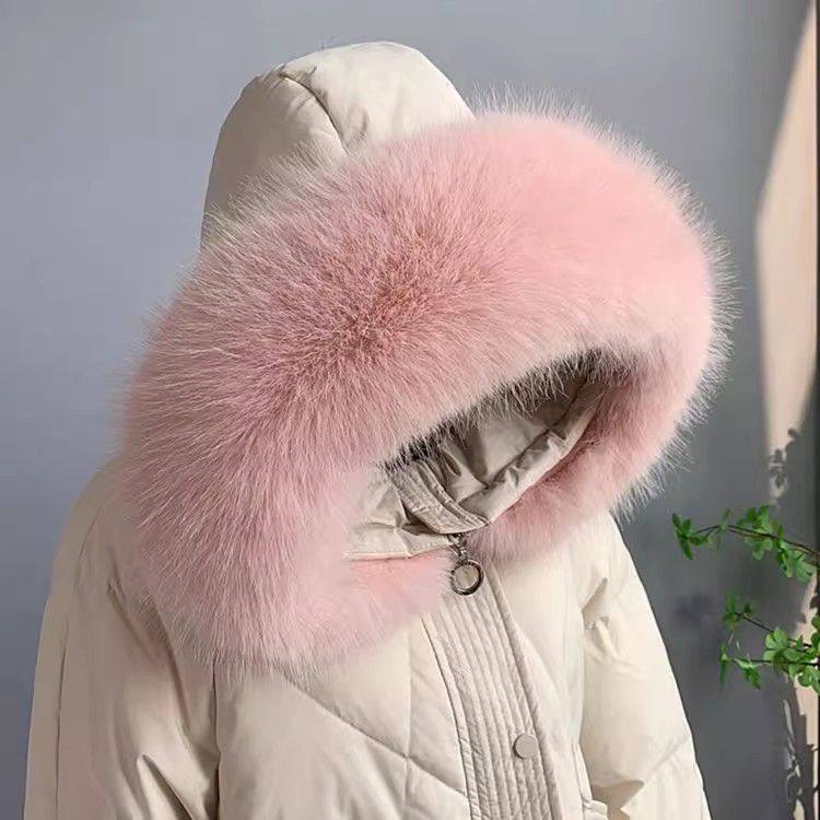 羽绒服帽子上的毛领冬季加厚仿皮草狐狸毛男女通用棉服围脖大衣圆,女装/女士精品,皮草,淘宝优惠券,粉丝福利购,淘宝优惠卷