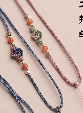 女士高端吊坠挂绳手工编
