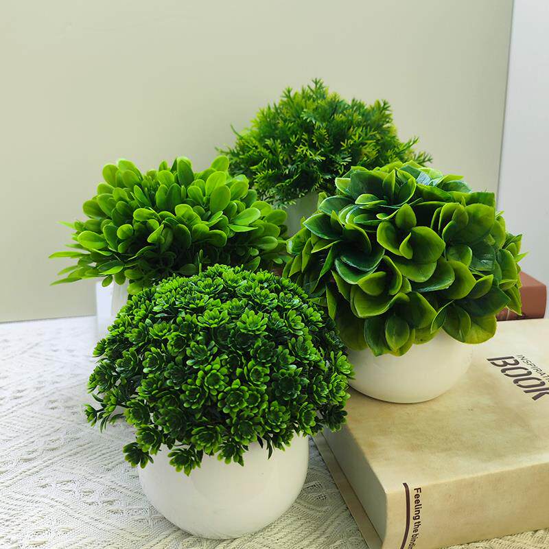 超仿真绿植花盆景卧室茶