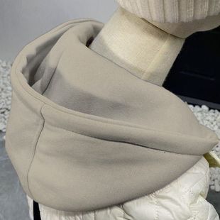 百搭款 衣服上配 假帽子可拆卸单买领子羽绒服可拆卸帽子时尚