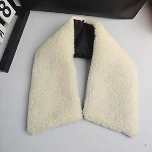 毛领配件冬季领子皮衣夹克外套可拆卸防羊羔毛通用毛领送扣子