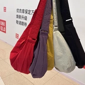 日单优U家同款 男女高级休闲挎包饺子包大容量轻便25春新款