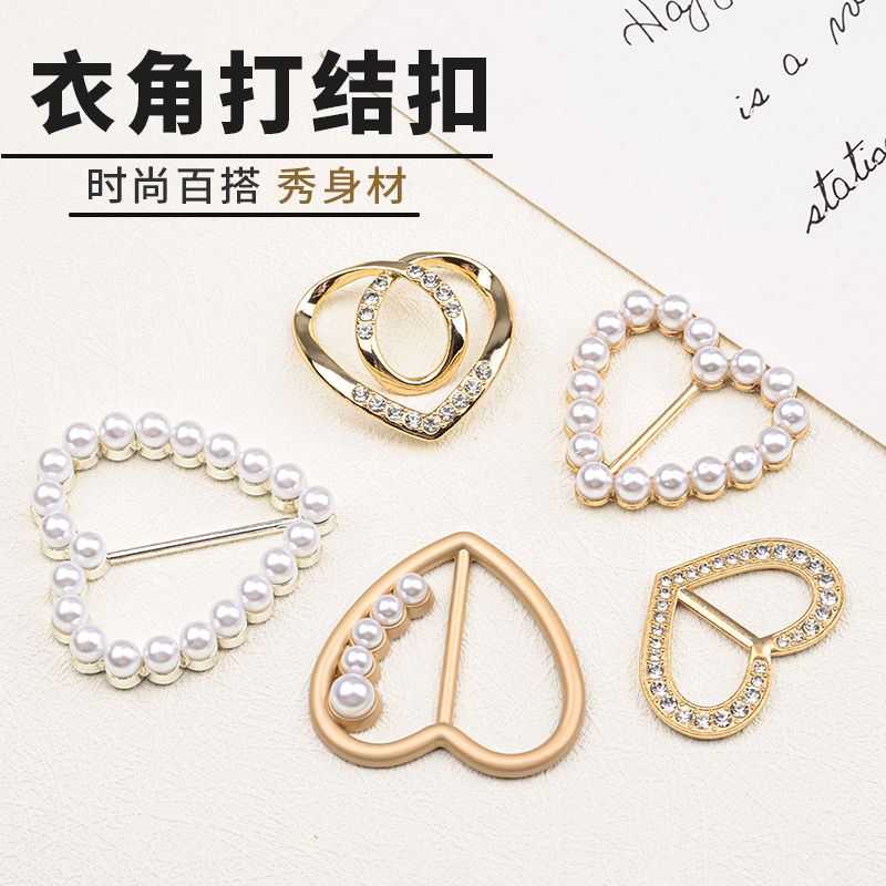 活口环卡扣衣角打结丝巾