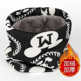 围脖男款2028新款秋冬围脖男女韩版时尚加绒加厚双层保暖羊绒针织