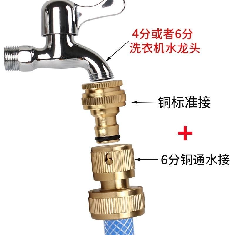 水龙头快速接头活4分/6四