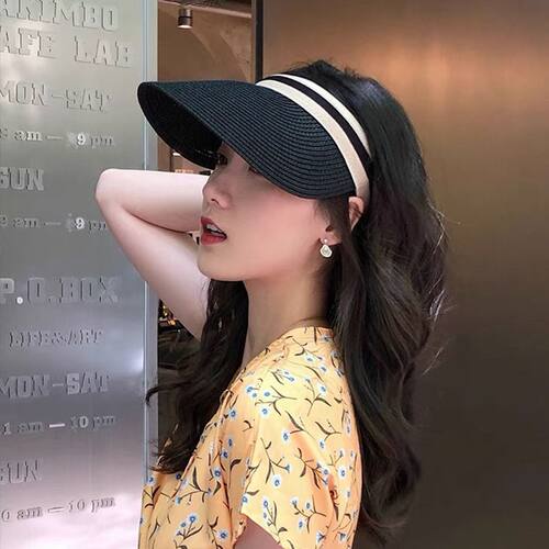 漏顶遮阳帽防晒空顶鸭舌