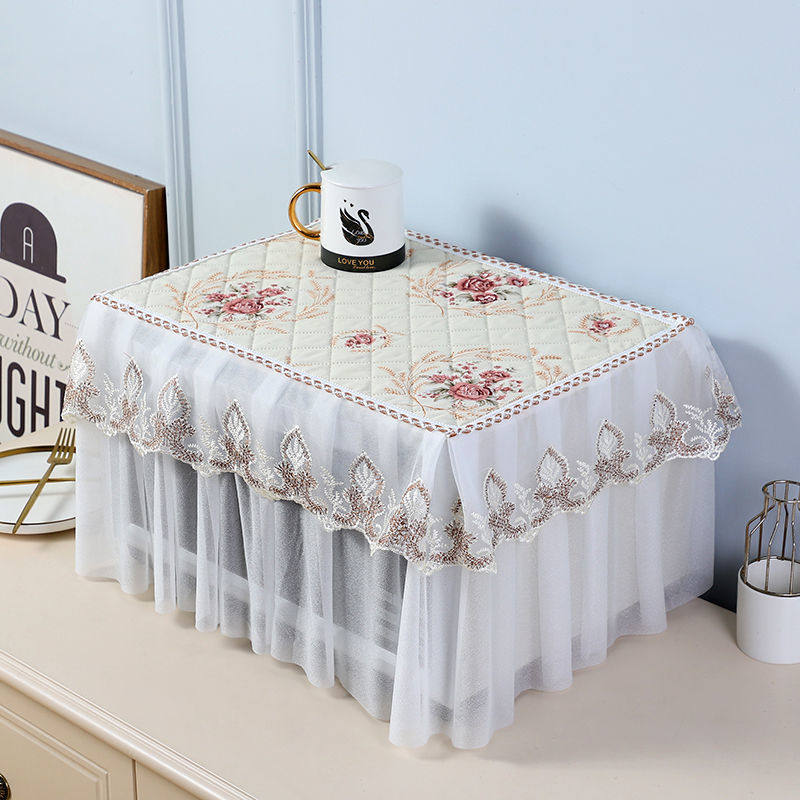 打印机防尘罩打印机罩子防尘罩全包微波炉罩电烤箱防油防尘罩蕾丝