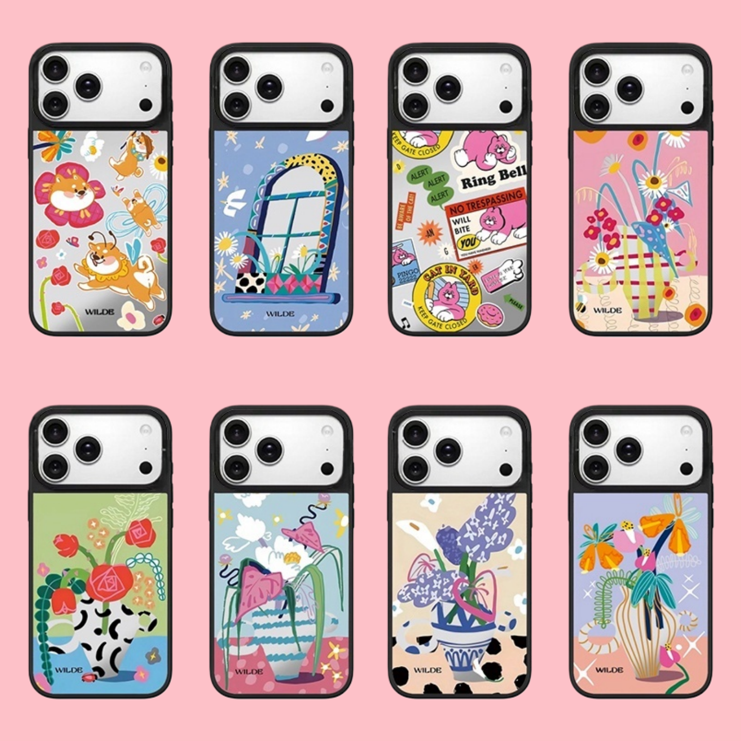 【韩国代购】新款王尔/德花园适用苹果17promax手机壳iphone16/15pro/plus保护套14/13/12pro镜面磁吸Magsafe