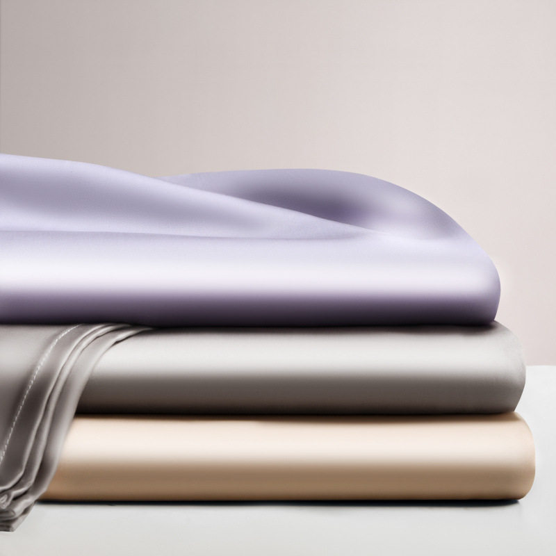 裸感水洗冰丝床单单件夏季凉感真丝单人纯色被单学生宿舍三件套