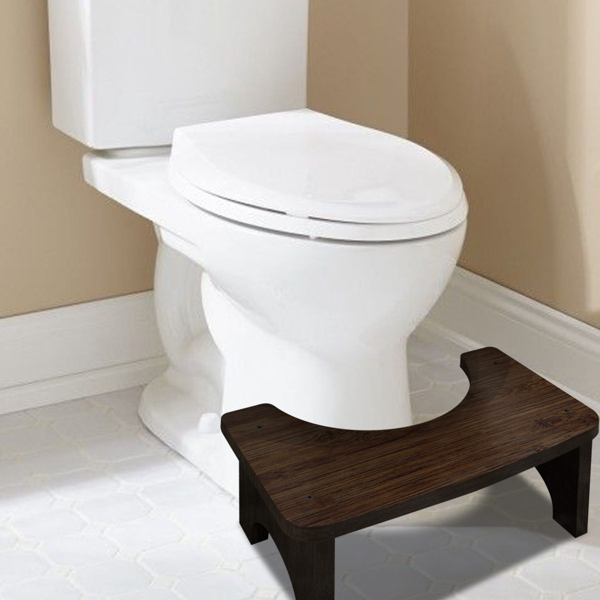 竹制马桶凳垫脚凳蹲坑家用儿童厕所脚踩凳蹲厕所小板凳浴室凳