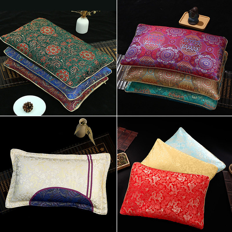 天然琥珀荞麦枕颈椎保健枕老人礼品护颈枕头蜜蜡原石枕芯养生枕头