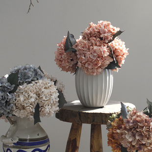 仿真花假花绢花秋色绣球新款婚庆家居摄影道具花艺装饰文艺