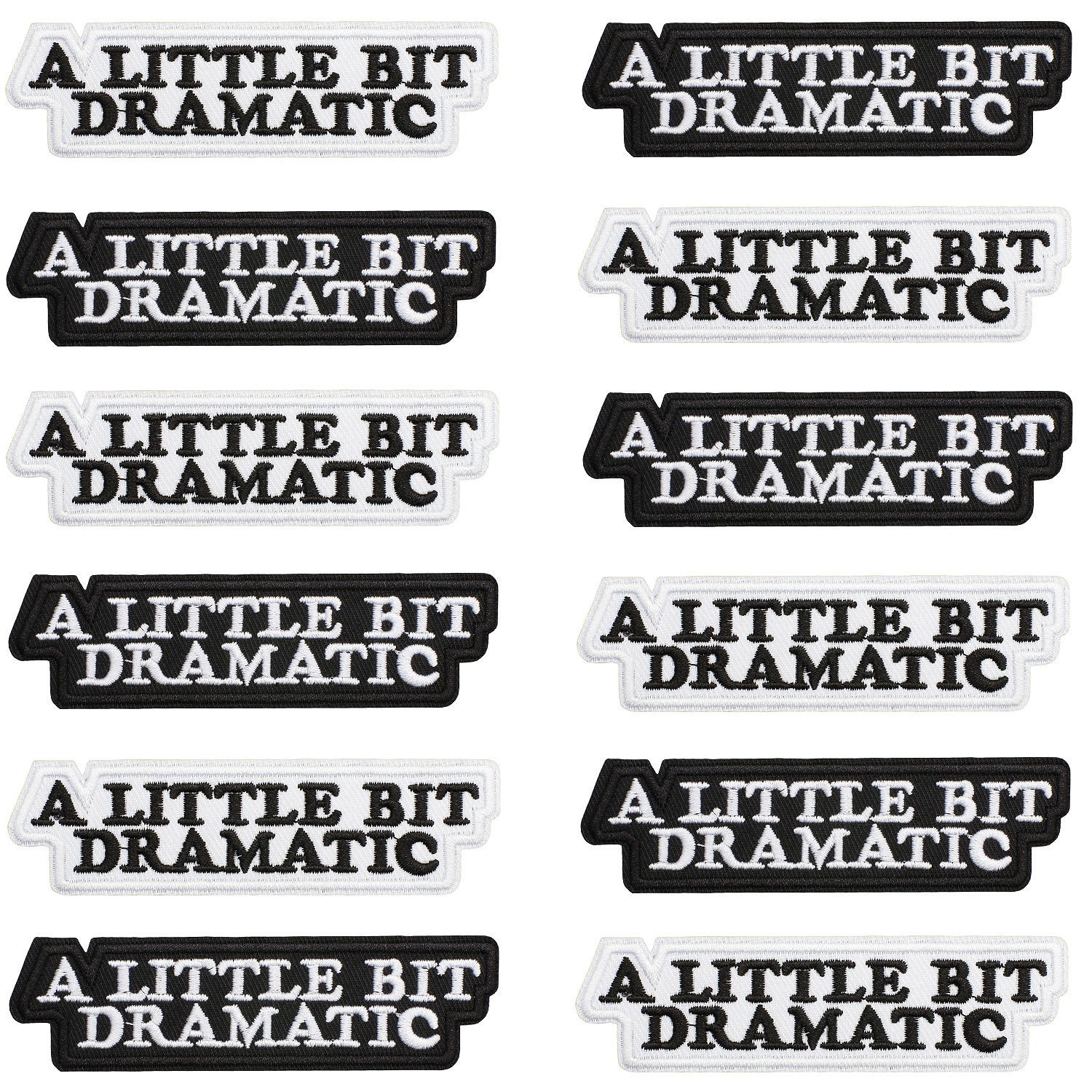 时尚英文字母刺绣贴片包包装饰字母绣花片补丁贴黑白2色英文字母