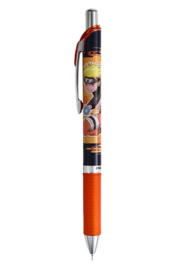 日本派通火影忍者限定中性笔pentel联名Naruto黑色速干考试按动水笔BLN75NT鸣人佐助卡卡西动漫签字笔0.5mm