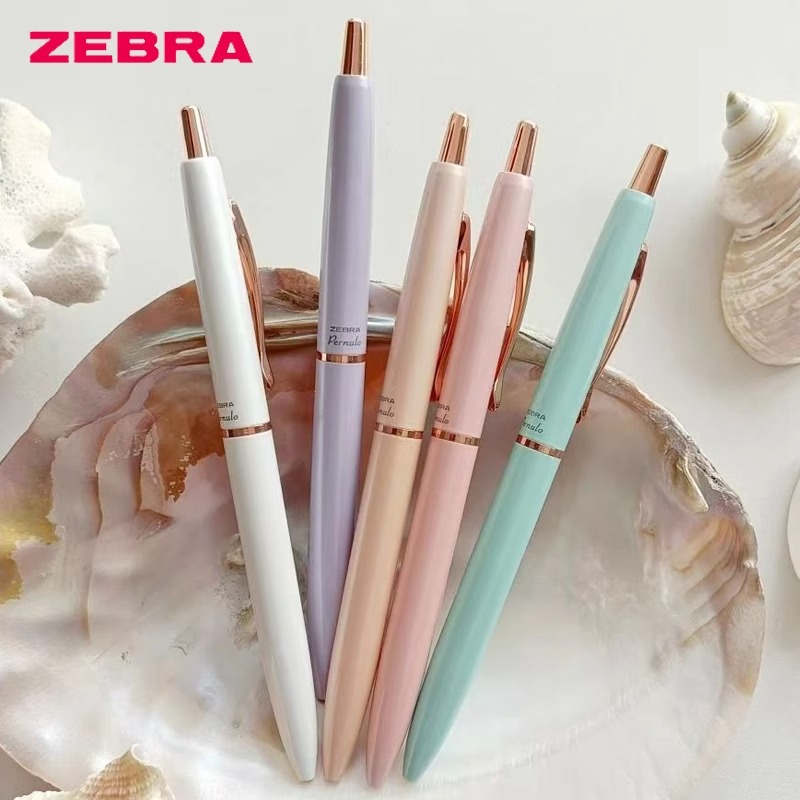日本ZEBRA斑马CN-JJ30时尚珠光限定按动流珠中性圆珠笔金属烤漆笔杆学生考试办公用签字笔水笔高档送礼盒0.5