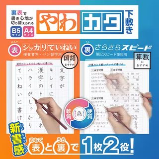 日本SONIC索尼克 学生写字垫板双面透明垫板塑料软磨砂硬光滑防潮考试练字板两用A4/B5文具用品