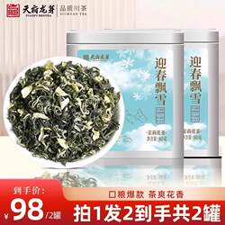 天府龙芽茉莉花茶2025新茶四川特级浓香型飘雪茶叶自己喝绿茶160g