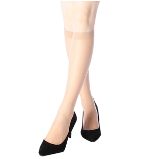 【自营】ATSUGI/厚木中筒袜女4双装包芯丝短袜纯色丝袜职业装防臭