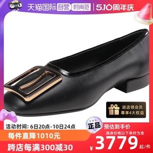 女士厚实扣饰芭蕾舞平底鞋 Ferragamo菲拉格慕 自营 0748712