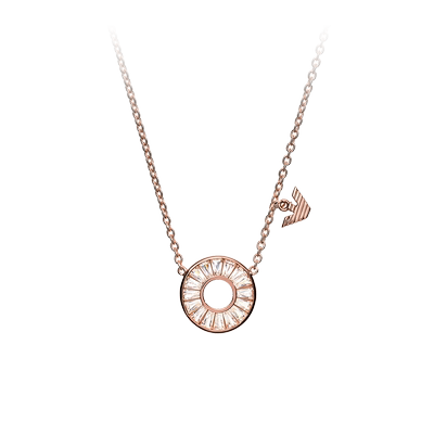 直营阿玛尼摩天轮925银女士项链