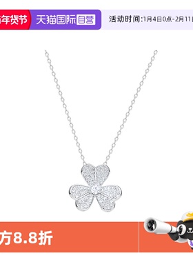 三叶草项链幸运草满钻吊坠锁骨链